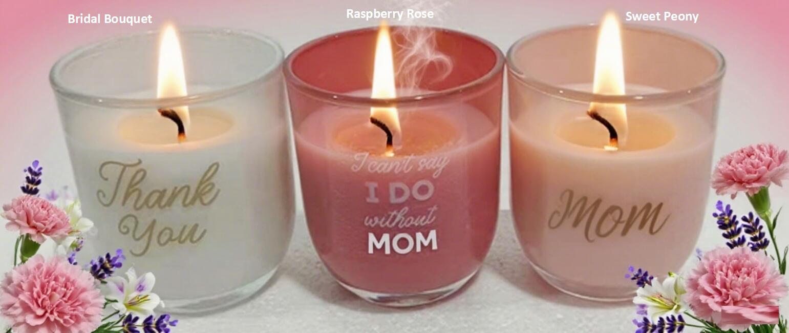 Color Sprayed Rounded Bottom Glass Filled Candle